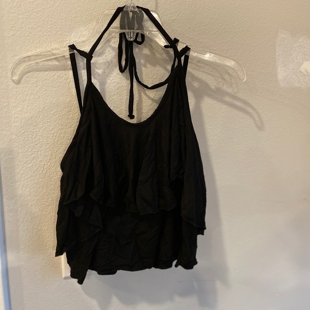 Lulus Size S (XS) Black Strappy Tank NWT